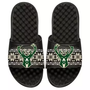 Шлепанцы ISlide Milwaukee Bucks, черный
