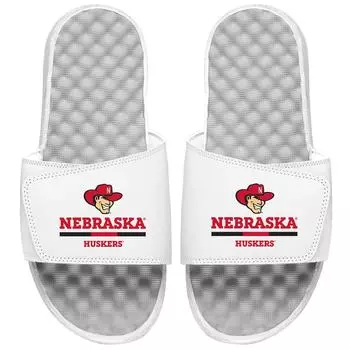 Шлепанцы ISlide Nebraska Huskers, белый