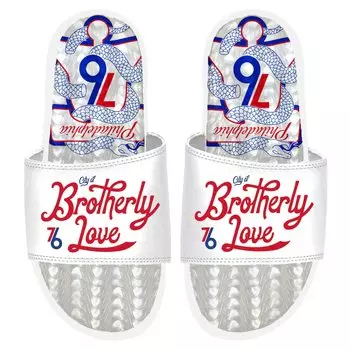 Шлепанцы ISlide Philadelphia 76Ers, белый
