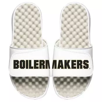 Шлепанцы ISlide Purdue Boilermakers, белый