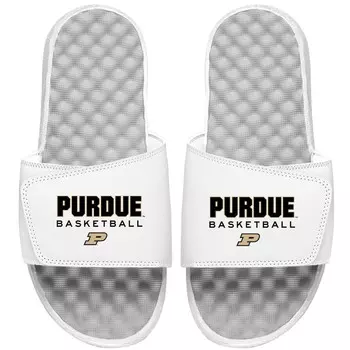 Шлепанцы ISlide Purdue Boilermakers, белый