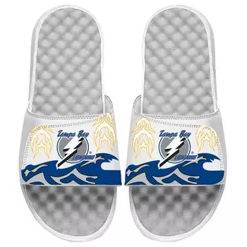 Шлепанцы ISlide Tampa Bay Lightning, белый