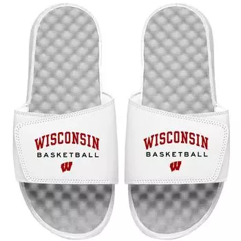 Шлепанцы ISlide Wisconsin Badgers, белый
