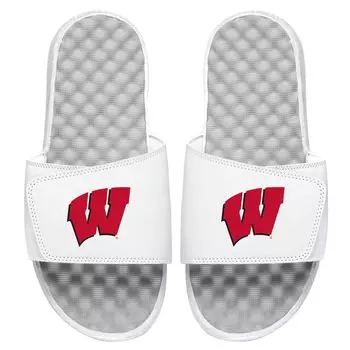 Шлепанцы ISlide Wisconsin Badgers, белый