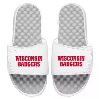 Шлепанцы ISlide Wisconsin Badgers, белый