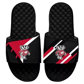 Шлепанцы ISlide Wisconsin Badgers, черный