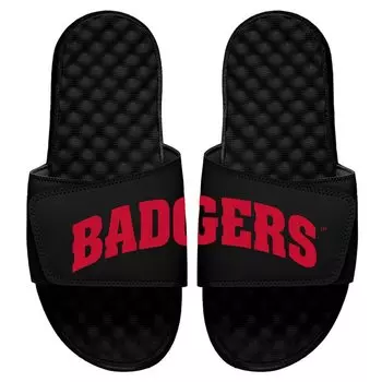 Шлепанцы ISlide Wisconsin Badgers, черный