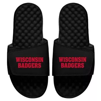 Шлепанцы ISlide Wisconsin Badgers, черный