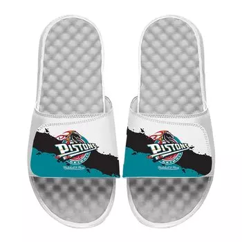 Шлепанцы ISlide x Mitchell & Ness Detroit Pistons, белый