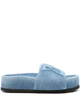 Шлепанцы из денима Vic Matie, синий