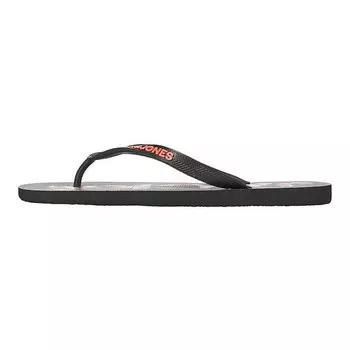 Шлепанцы Jack & Jones JFW Logo Palm Print, черный