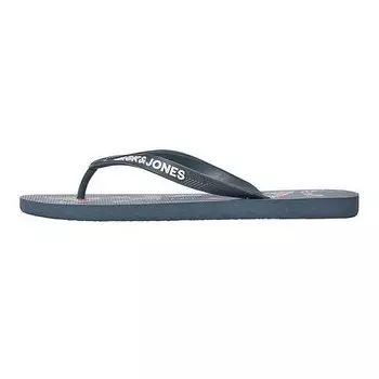 Шлепанцы Jack & Jones JFW Logo Palm Print, черный