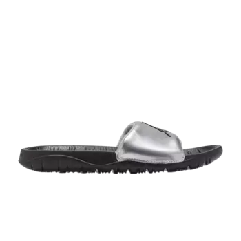 Шлепанцы Jordan Break Slide GS 'Metallic Silver Black', серебряный