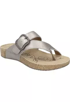 Шлепанцы Josef Seibel, серебристого цвета