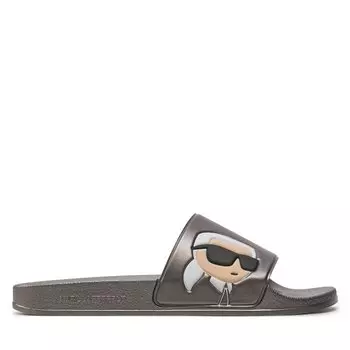 Шлепанцы KARL LAGERFELD KL70005N Dark Metal Rubber VDM, серый