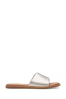 Шлепанцы Karsea Sandals Clarks, серебряный
