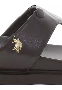 Шлепанцы KARY U.S. Polo Assn., темно-коричневый