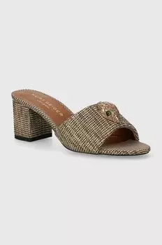 Шлепанцы Kensington Block Mule Kurt Geiger London, золотой