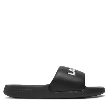 Шлепанцы Lacoste Serve Slide 1.0 747CMA0025 Blk/Wht 312, черный