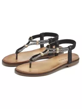 Шлепанцы LASCANA Zehentrenner, черный