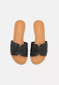 Шлепанцы Leather Anna Field, черные