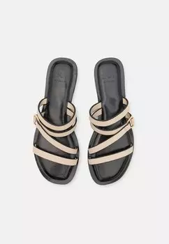 Шлепанцы Leather Zign Studio, кремово-белые