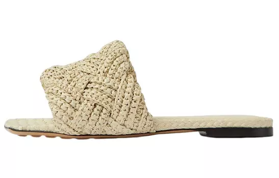 Шлепанцы Lido женские белые Bottega Veneta