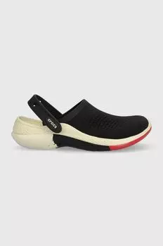 Шлепанцы Literide 360 Ombre Marbled Clog Crocs, черный