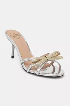 Шлепанцы Love Moschino, серебряный