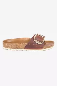 Шлепанцы Madrid с большой пряжкой. Birkenstock, коричневый