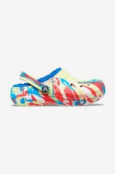 Шлепанцы Marbled Clog на подкладке Crocs, мультиколор