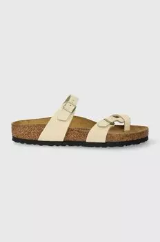 Шлепанцы Mayari из нубука Birkenstock, бежевый