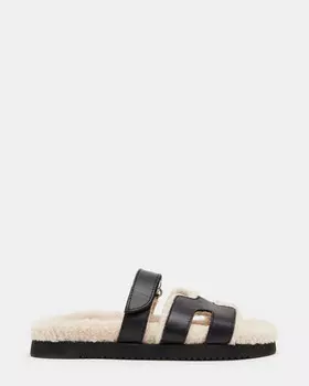 Шлепанцы Mayven Faux Fur Steve Madden, черный