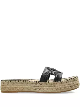 Шлепанцы Medusa espadrille Versace, черный