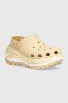 Шлепанцы Mega Crush Clog Crocs, бежевый