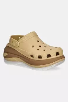 Шлепанцы Mega Crush Matte Clog Crocs, бежевый