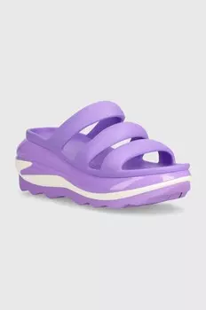 Шлепанцы Mega Crush с тройными ремешками Crocs, фиолетовый