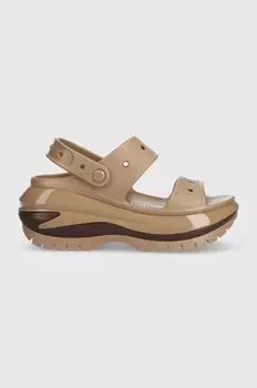 Шлепанцы Mega Crush Sandal Crocs, коричневый