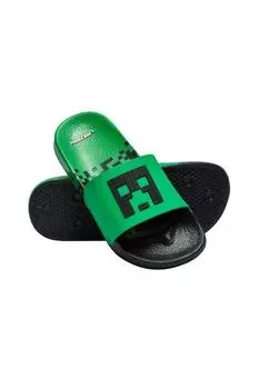 Шлепанцы Minecraft, зеленый