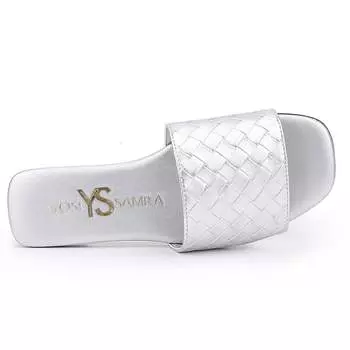 Шлепанцы Miss Nathalie, серебро