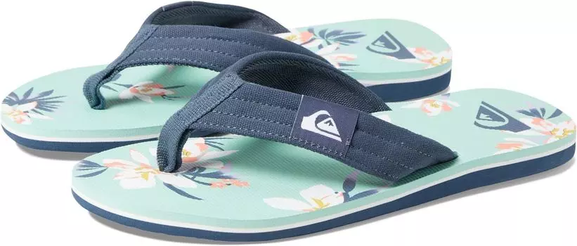Шлепанцы Molokai Layback II Quiksilver, цвет Blue/Blue/Green