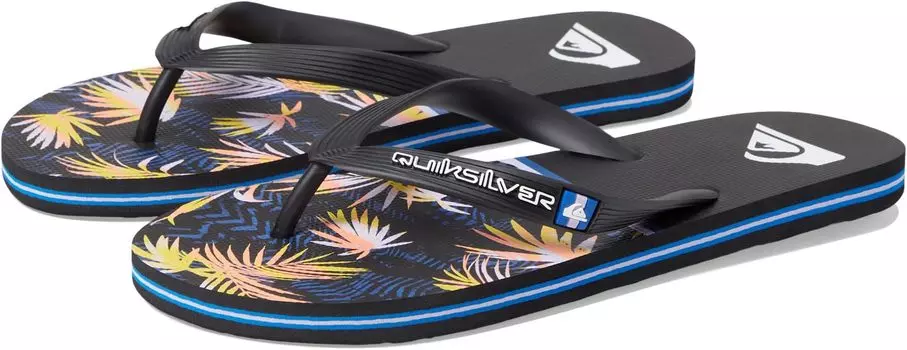 Шлепанцы Molokai Print Quiksilver, цвет (Division) Black 1