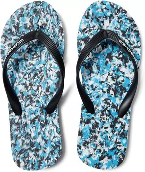 Шлепанцы Molokai Recycled Quiksilver, цвет Black/Blue/Blue