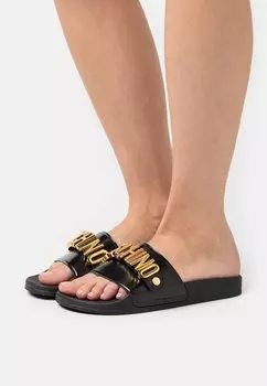 Шлепанцы MOSCHINO, черный