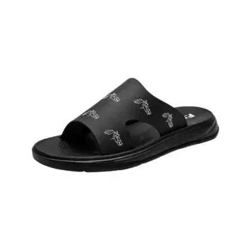 Шлепанцы мужские Abcfjg, цвет Black/Gold