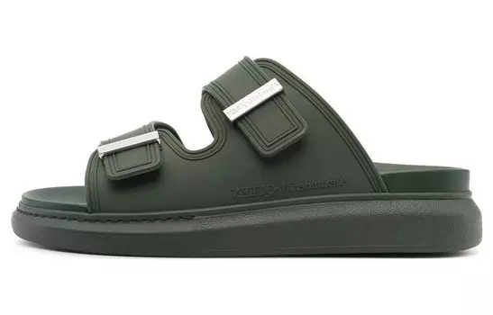 Шлепанцы мужские Alexander Mcqueen, зеленый