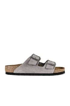 Шлепанцы мужские Arizona Birkenstock, цвет Desert Buck & Whale Gray