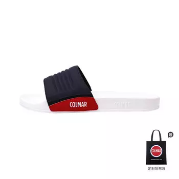 Шлепанцы мужские белые/красные Colmar