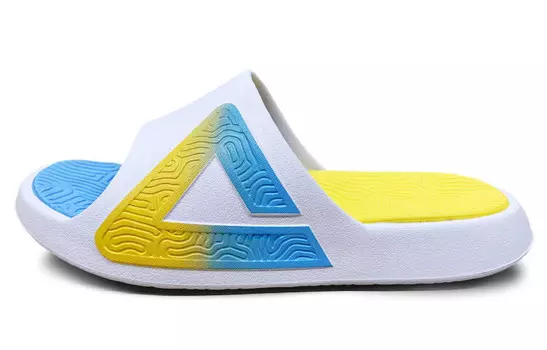 Шлепанцы мужские белые/тропический синий Peak