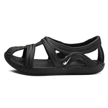 Шлепанцы мужские белый/золотой Binary